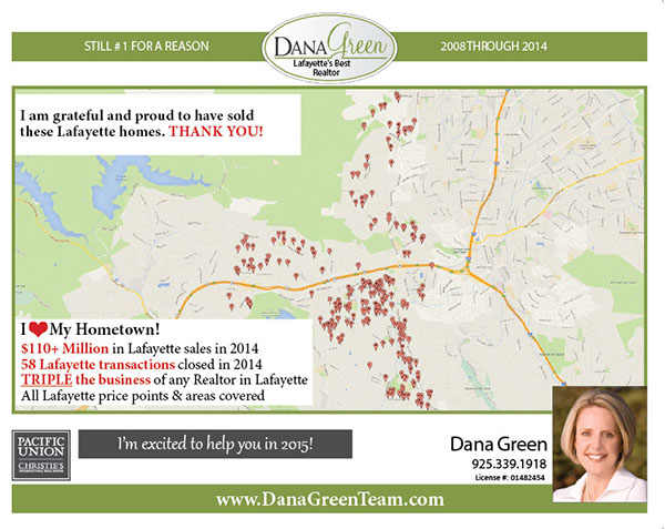 Lafayette Realtor Dana Green Transaction Map