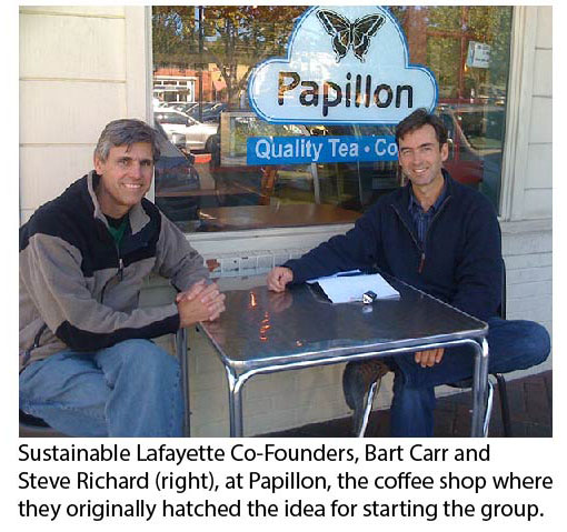 Sustainable Lafayette Co-founders -  Bart Carr and Steve Richard