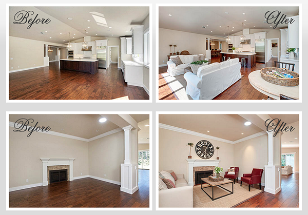 Lafayette Realtor Dana Green - Staging, Before & Afer